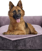 Coohom Cama rectangular lavable para perro cómoda y cálida cama de diseño