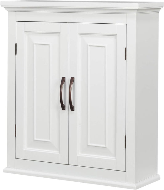  Bush Business Furniture Armario estrecho de almacenamiento de  ropa con puerta y estantes, color blanco : Hogar y Cocina