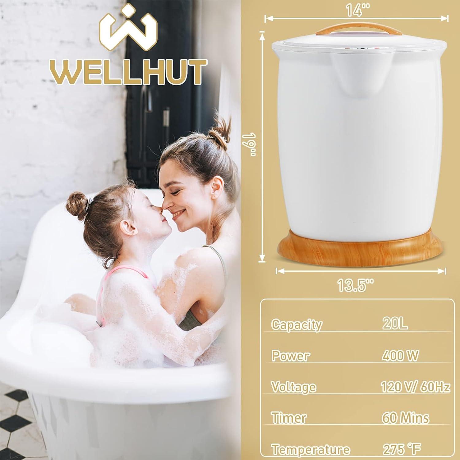 WELLHUT Calentador de toallas para baño con soporte para fragancia, calentador - VIRTUAL MUEBLES