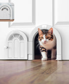 Puerta interior para gatos puerta de gato sin solapa para puerta interior,