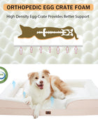 Cama ortopédica para perros extra grandes, sofá de espuma para perros con funda