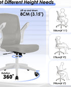 Silla de oficina ergonómica, silla de escritorio de malla transpirable, soporte