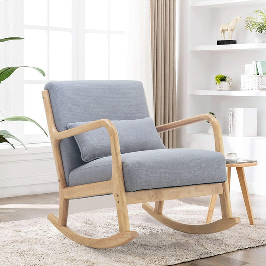 Silla mecedora moderna, silla de acento mecedora deslizante, silla de descanso