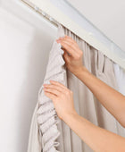 Riel de cortina de techo flexible y flexible para cortina de cortina de - VIRTUAL MUEBLES