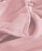 Manta de forro polar para sofá, color rosa, 10.58 ozm, suave, ligera,