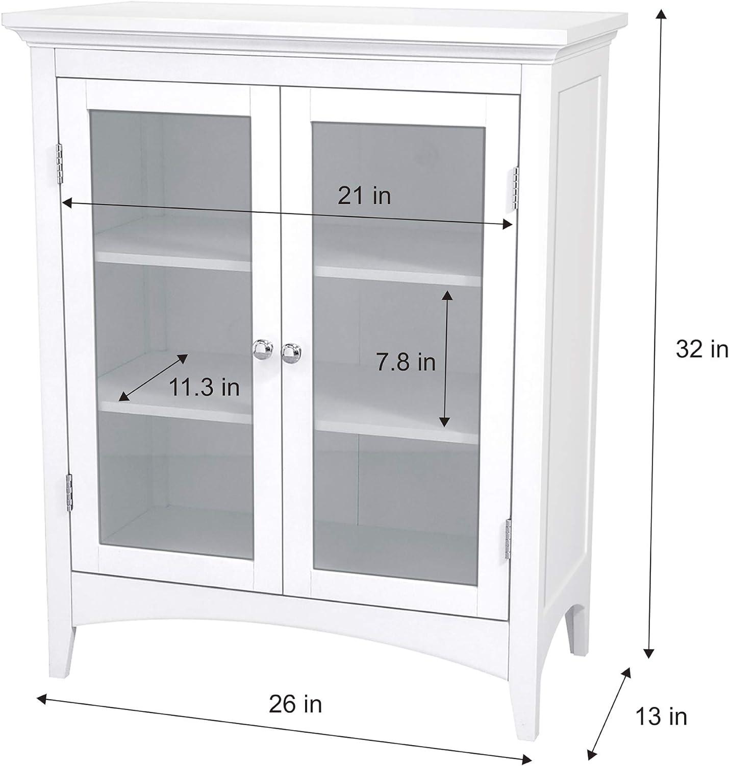  Elegant Home Fashions Slone mueble de dos puertas de persiana  estilo torre para ropa blanca, MDF, Blanco : Hogar y Cocina