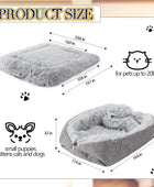 2 camas para gatos, cama para perros pequeños, alfombra autocalentable para