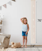 Morxy Tabla de crecimiento de lienzo para niños, decoración de pared unisex - VIRTUAL MUEBLES
