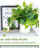 Pothos Plantas falsas pequeñas para decoración del hogar, plantas artificiales - VIRTUAL MUEBLES