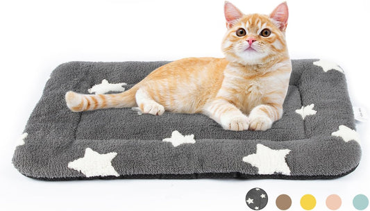 Cama de gato para gatos de interior, lavable, almohadilla para jaula de perro
