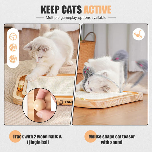 Juguete de escarchador para gatos, juguete interactivo para gatos de interior,