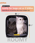 Soporte de transporte para gatos grandes y medianos, perros pequeños. Fácil de