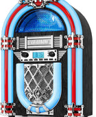 Jukebox de madera nostálgica con altavoz Bluetooth integrado vibra retro de los