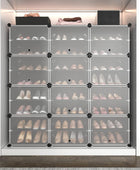 ROJASOP Organizador portátil de zapatos de 8 niveles, organizador de zapatos de