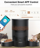 Dispensador automático de comida para gatos, alimentador WiFi de 2.4 G para