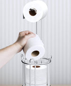 Soporte para papel higiénico y dispensador de rollos de papel de seda para 4 - VIRTUAL MUEBLES