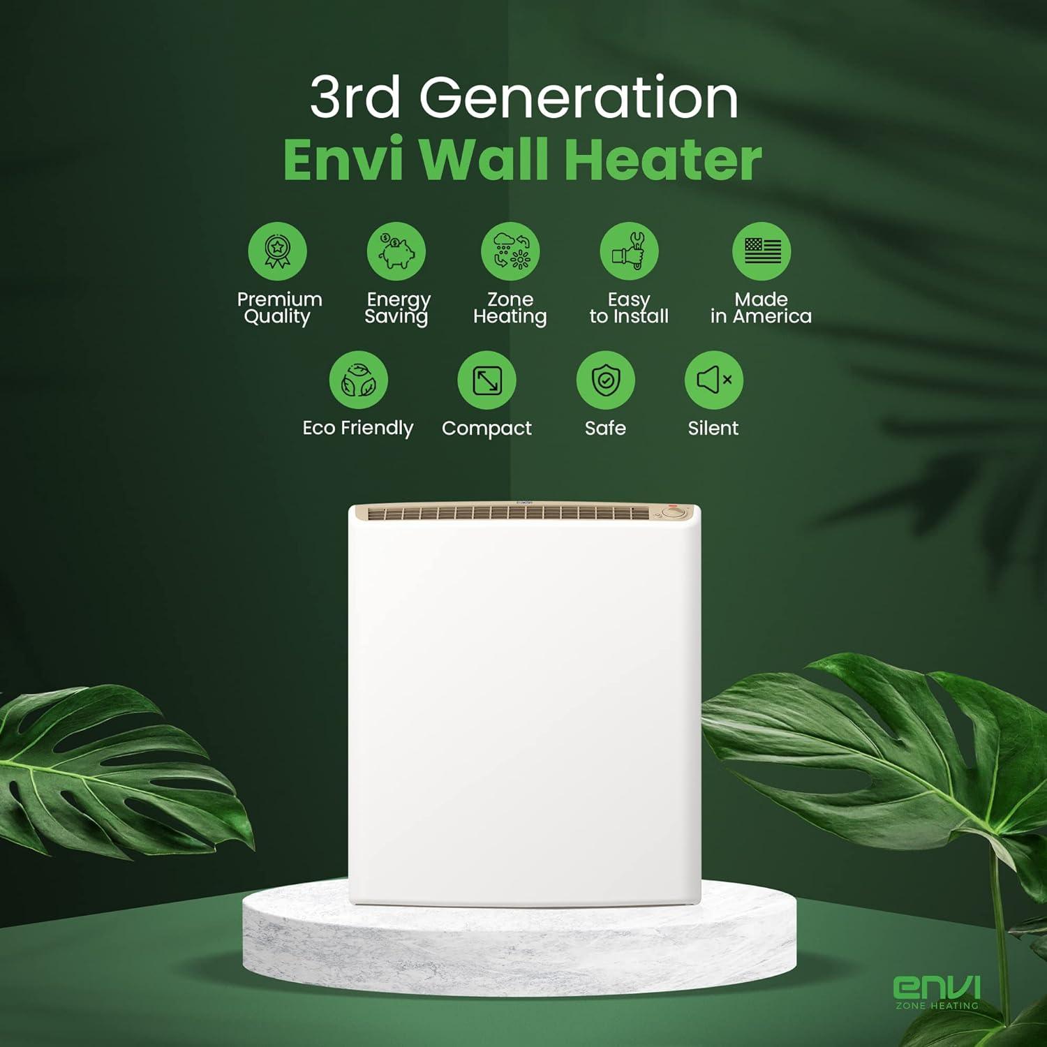 Calentador de pared de panel eléctrico enchufable para el hogar eficiencia - VIRTUAL MUEBLES