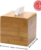 Funda cuadrada de bambú para caja de pañuelos Elegante soporte de papel de - VIRTUAL MUEBLES