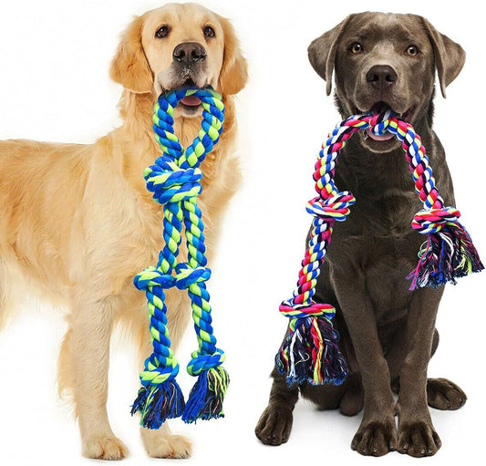 Juguetes de cuerda para perros para masticadores agresivos grandes y medianos,