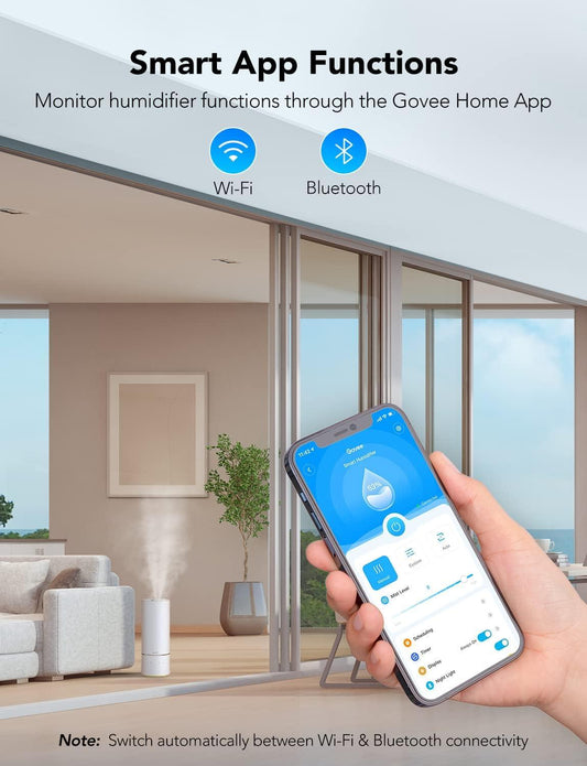 Humidificadores inteligentes WiFi de 6 L para dormitorio, plantas de habitación - VIRTUAL MUEBLES