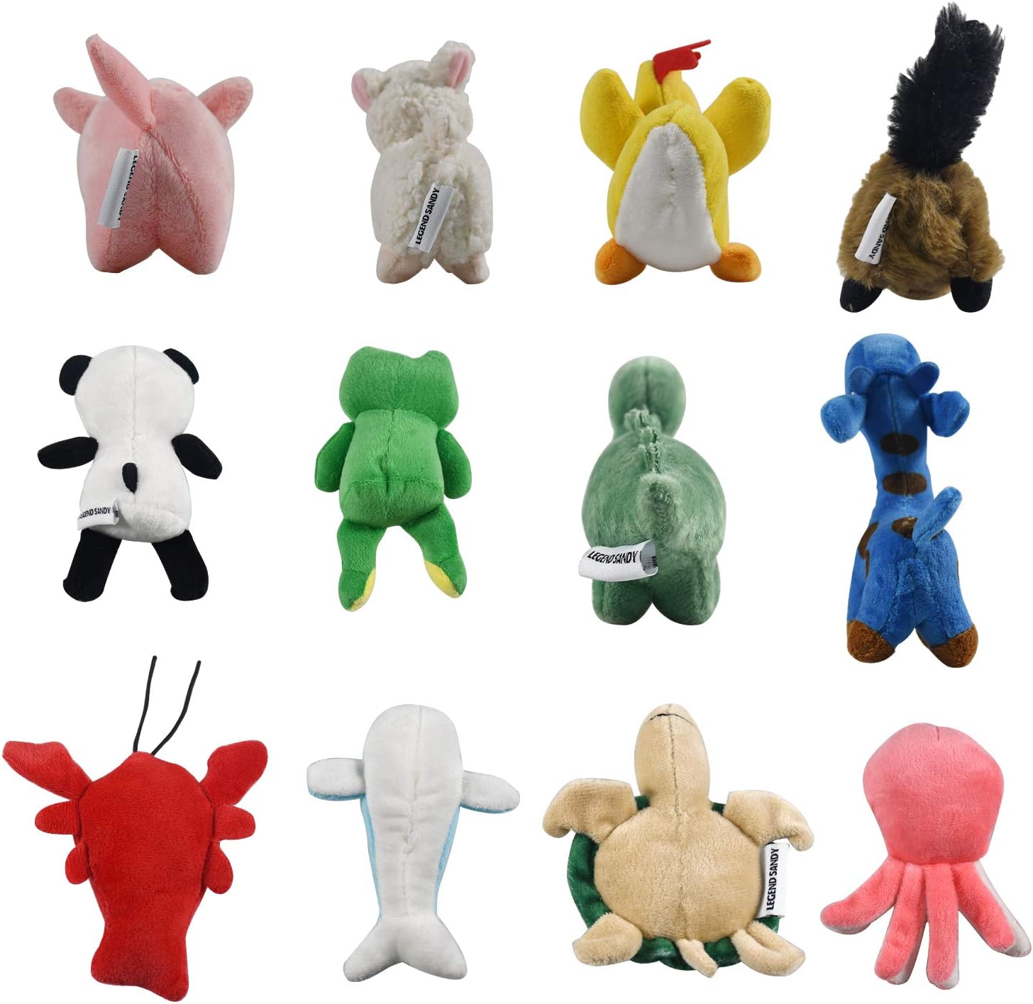 Paquete de juguetes de felpa chirriantes para perro Juguetes de felpa pequeños