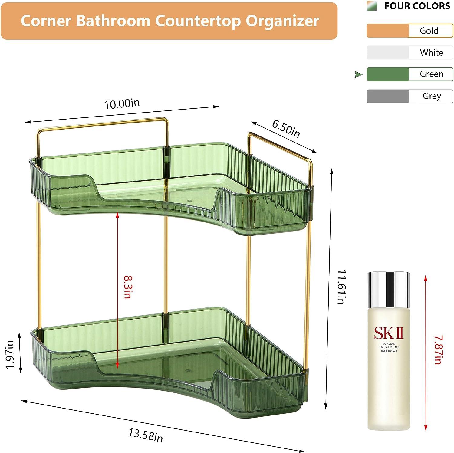 Organizador de esquina para mostrador de baño, estante de encimera de baño, - VIRTUAL MUEBLES