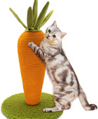 Poste rascador para gatos, lindo poste rascador de zanahoria, rascador de sisal