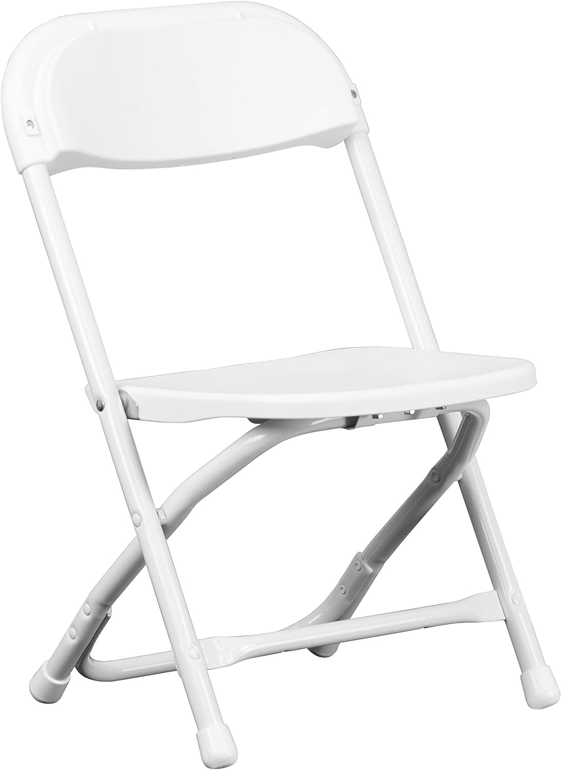 Muebles para niños silla plegable de plástico., Acero, Blanco