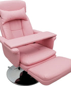 Silla de salón de mesa de spa con presión de aire rosa, rotación de 360 grados,