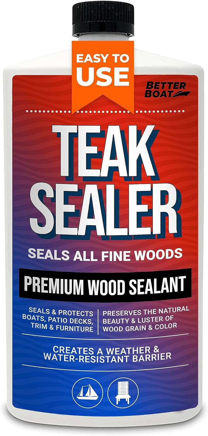 Teak Cleaner Brightener for Wood Teak Oil or Teak Sealer for Boats, Indoor