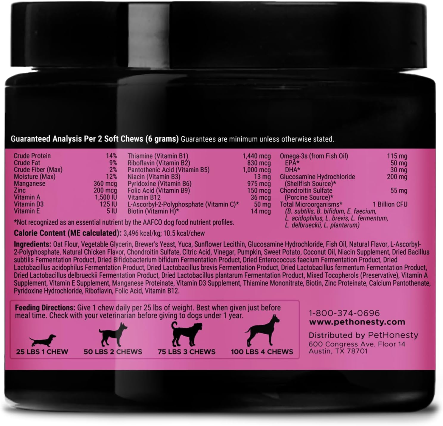 10 en 1 Multivitamínico para perros con glucosamina Vitaminas esenciales para