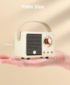 Altavoz Bluetooth retro, altavoz pequeño inalámbrico vintage con sonido