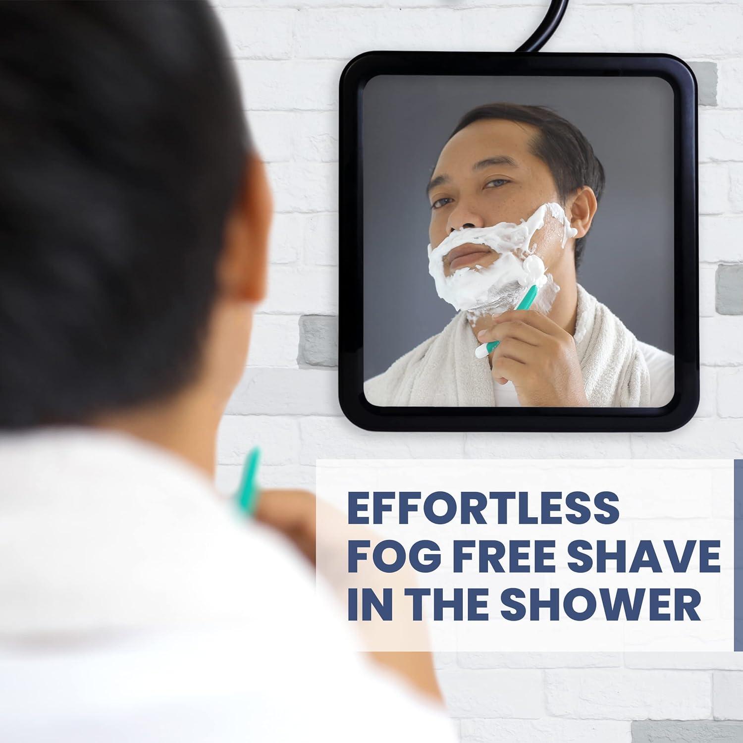 Espejo de ducha sin niebla para afeitado con succión mejorada superfic -  VIRTUAL MUEBLES
