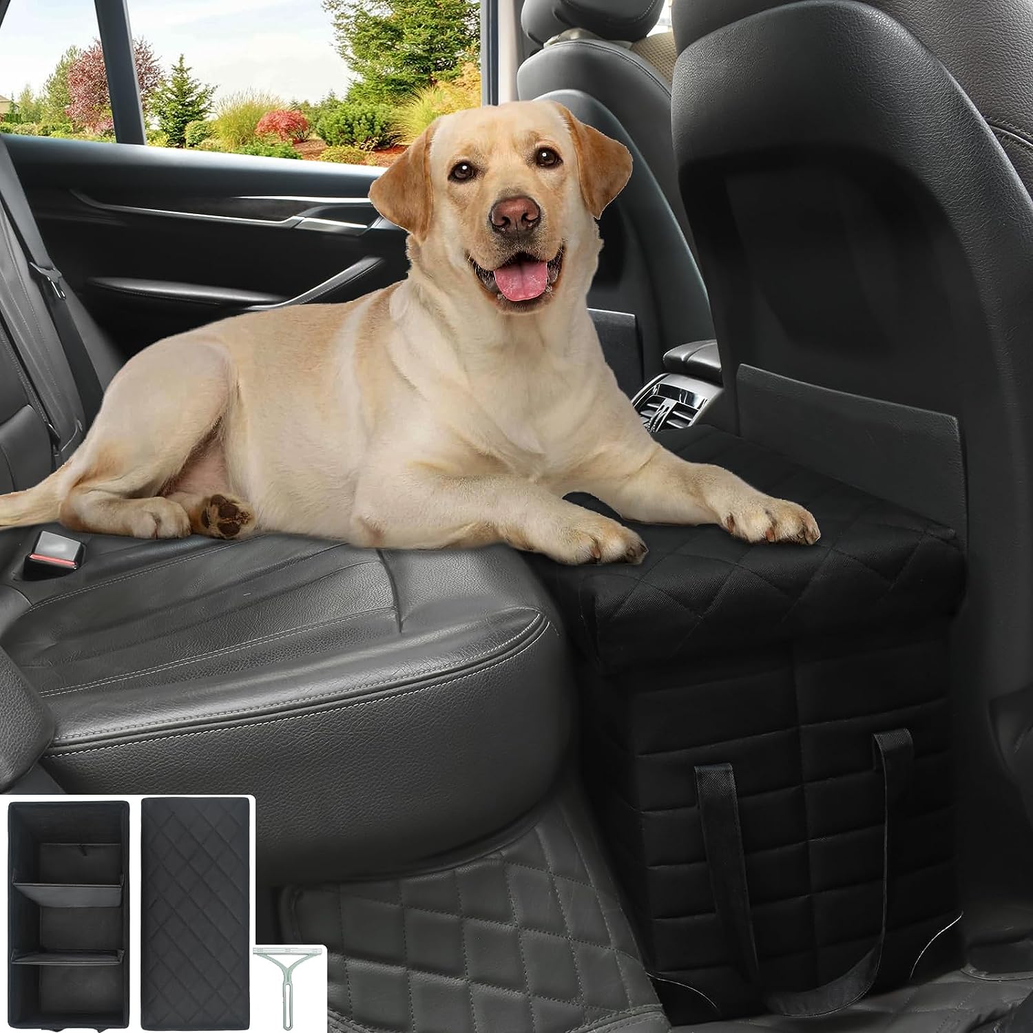 Extensor de asiento trasero de automóvil para perros grandes de hasta 200