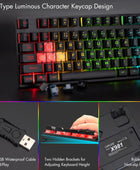 Teclado para juegos con cable para Mac, PC, PS5, PS4, Xbox One, teclado de