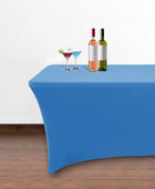 Mantel de elastano elástico de 6.0 ft para mesas plegables estándar, paquete de