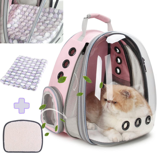 Mochila para transporte de mascotas, mochila de burbuja para transportar gatos