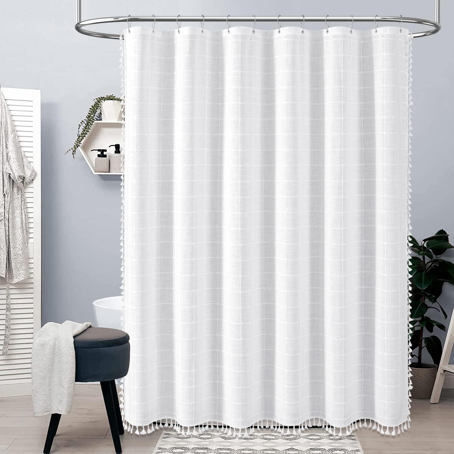  DESIHOM Divertidas cortinas de ducha extra largas de