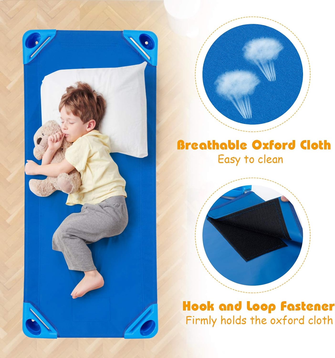 Cunas apilables para dormir para niños catre portátil para siesta para niños 52