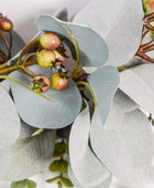 Guirnalda de hortensias artificiales, hecha a mano, guirnalda floral para