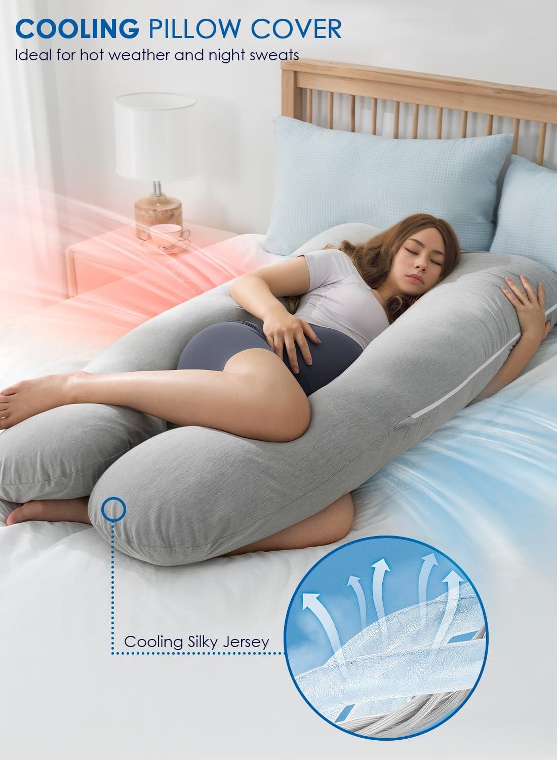 Almohadas refrescantes para embarazo, almohada de maternidad para