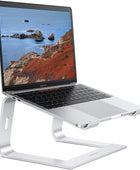 OMOTON Soporte desmontable de aluminio para laptop en escritorio, compatible