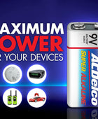 ACDelco 12 baterías de 9 voltios, batería súper alcalina de máxima potencia, 7