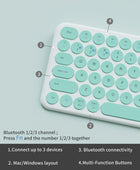 Mini teclado Bluetooth Teclado inalámbrico portátil multidispositivo 78 teclas