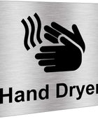 Letrero para secadora de manos Autoadhesivo Grosor de 0.059in (116 pulgadas), - VIRTUAL MUEBLES