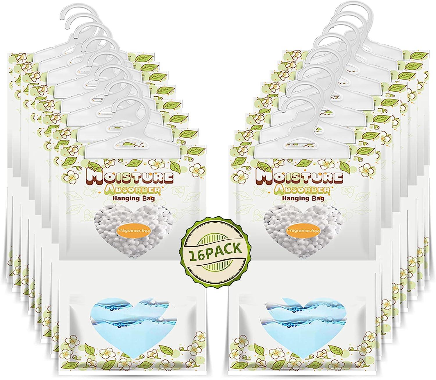 Paquete de 16 bolsas colgantes absorbentes de humedad, 7.76 ozpaquete de bolsas - VIRTUAL MUEBLES