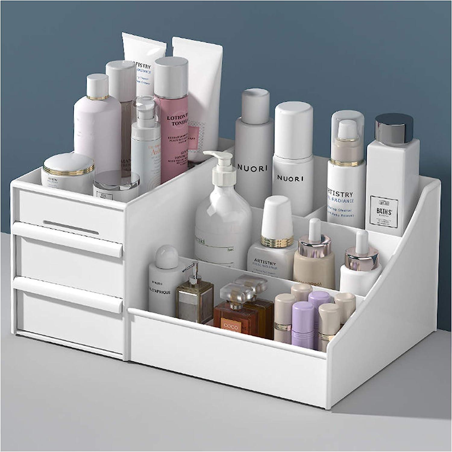 HASPINH Caja de almacenamiento de cosméticos de gran capacidad para maquillaje, - VIRTUAL MUEBLES