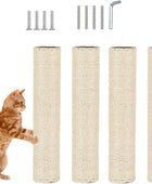 4 piezas de repuesto de poste rascador de gato para interiores de 15.7 x 3.1