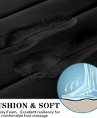 Juego de alfombras de baño de espuma viscoelástica color negro, 3 piezas, - VIRTUAL MUEBLES