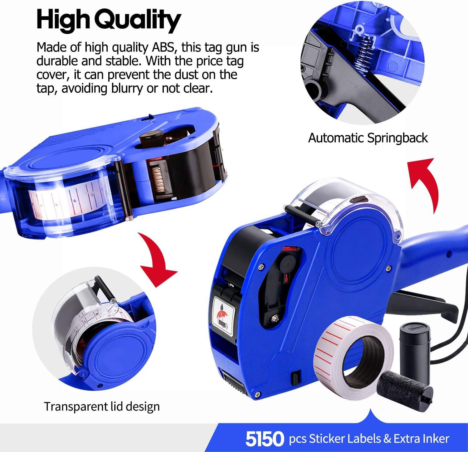 MX5500 Pistola de etiquetas de precios con 5150 calcomanías de pistola de